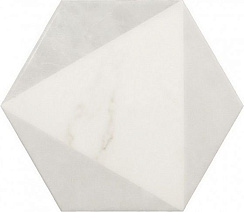 Carrara Hexagon Peak Matt 17.5x20
