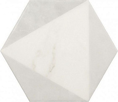 Carrara Hexagon Peak Matt 17.5x20