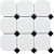 Кер. мозаика Octagon big White/Black Matt GTPL61466/CLA006 300х300х6