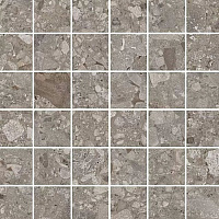 Ceppostone Мозаика Темный Греж Матовый R10B Ректификат 5х5 30x30